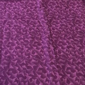 Purple Star Geometric Fabric Remnant 28x42 Quilting Cotton Craft Sewing